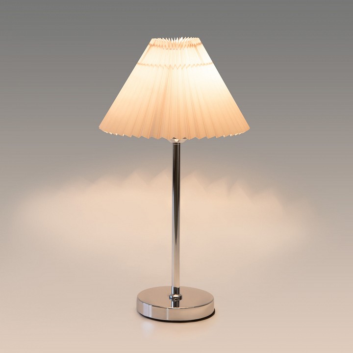 Настольная лампа Eurosvet Peony 01132/1 хром/серый фото